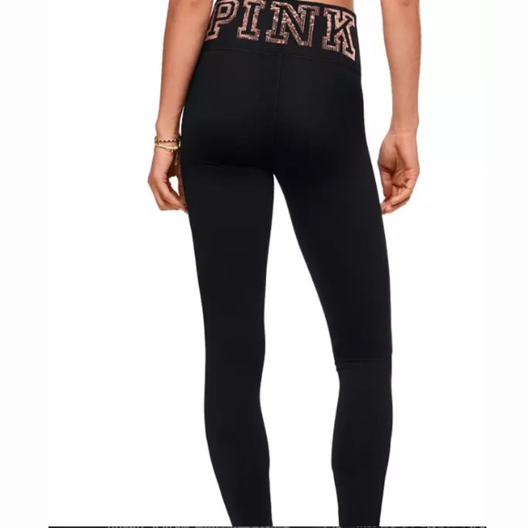 PINK Victoria's Secret Pants - VS PINK Ultimate Leggings Bling Fleece Lined NWT
